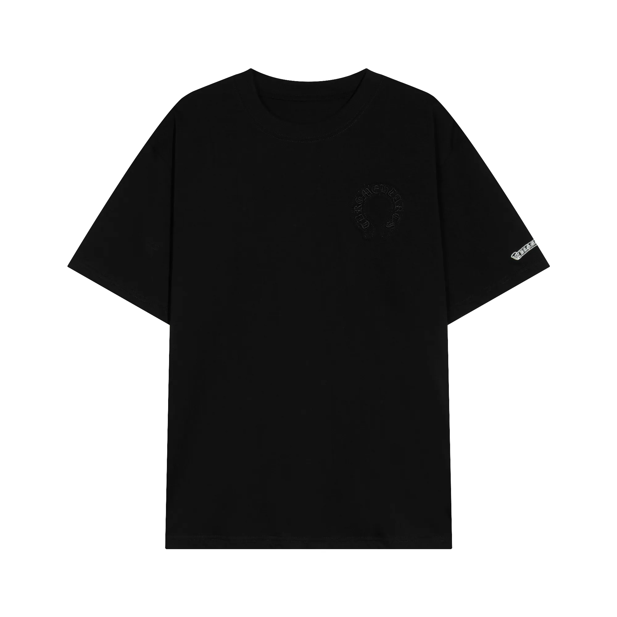 P150 Chrome Hearts Chrome Hearts Classic Sanskrit Horseshoe LOGO Embroidered Metal Size: SMLXL Color: Black White Gray